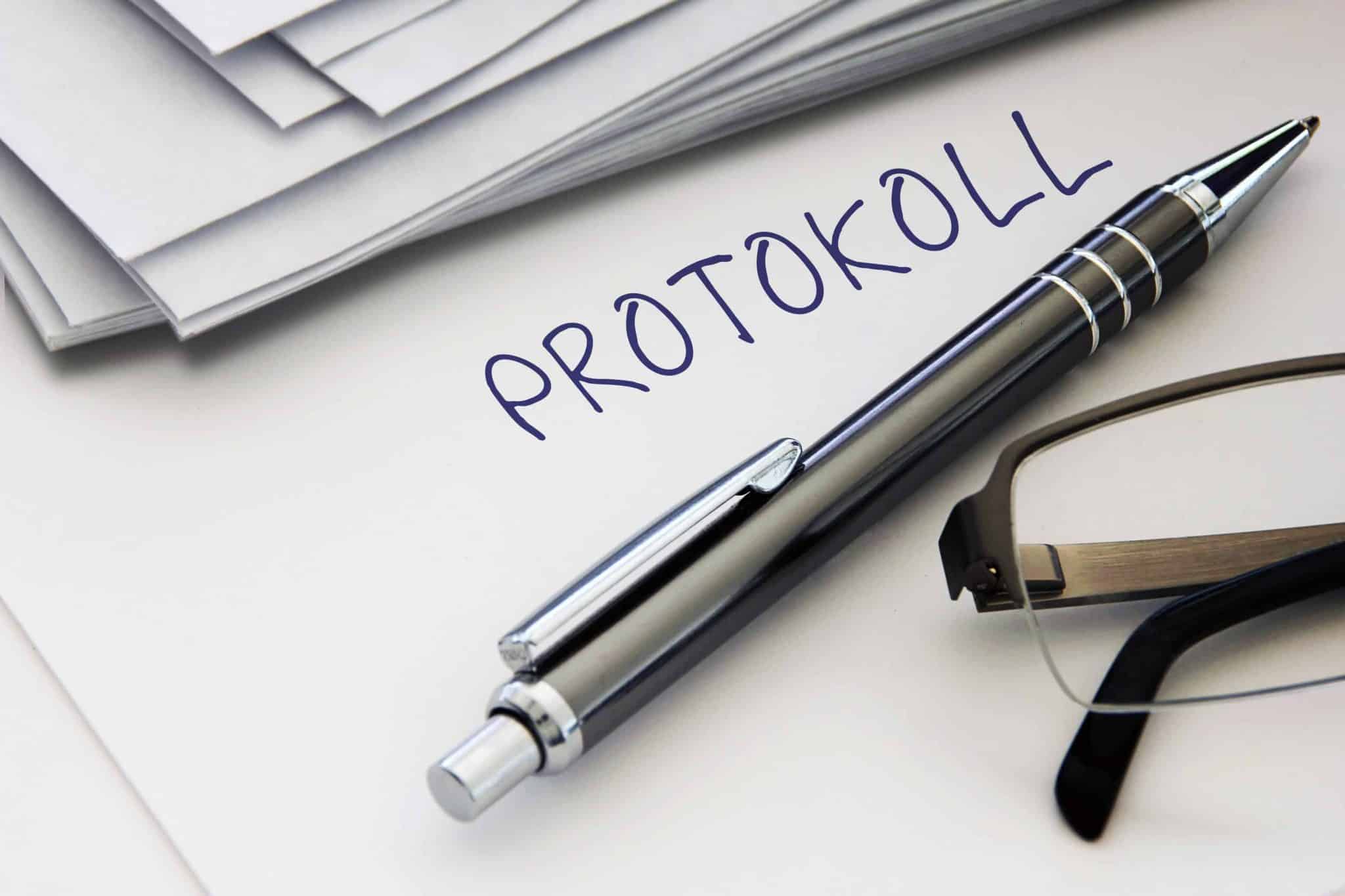 Protokoll Eigentümerversammlungen - Inhalte, Musterprotokoll - Vergleich zwischen Ablaufprotokoll und Beschlussprotokoll