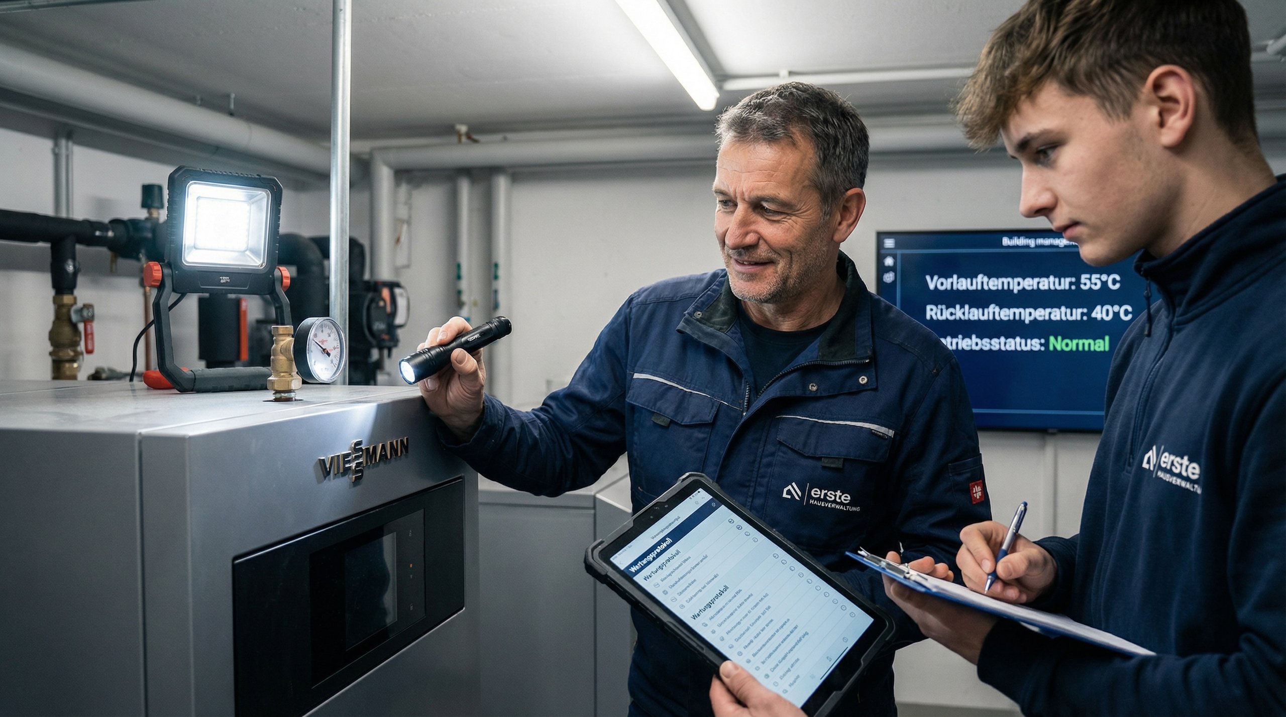 Technisches Gebäudemanagement an einer Immobilie